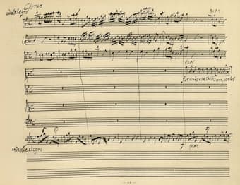 Handel: <em>Messiah</em>: For unto us a child is born, manuscript