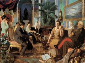 Abdulmejid II: Beethoven in Harem (1915) (Mimar Sinan Fine Arts University, Istanbul Museum of Painting and Sculpture Collection)