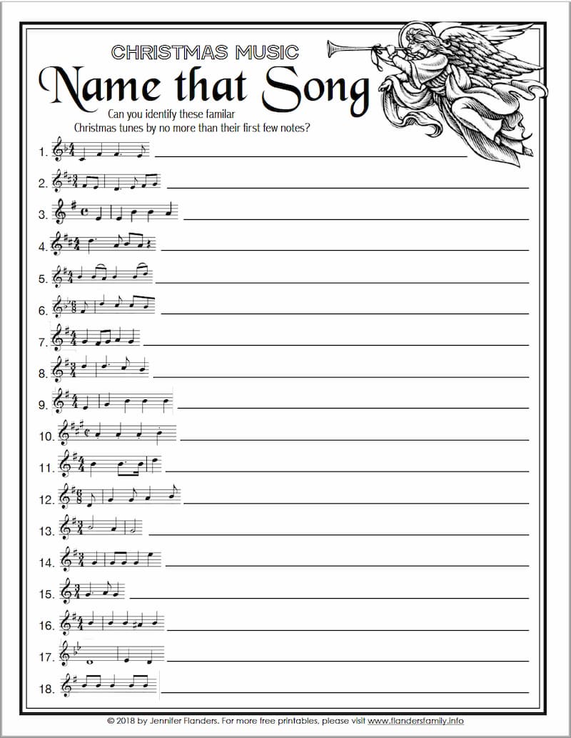 Christmas "Name that Song" Fill-in-the-blank Quiz