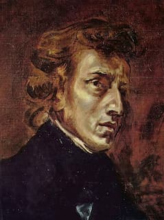 Portrait of Frédéric Chopin by Delacroix