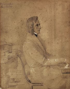 Frédéric Chopin at the piano