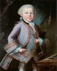 Wolfgang Amadeus Mozart as a child, 1763