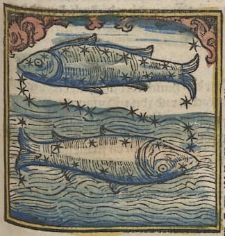 16th century woodcut of Pisces