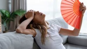 women with hot flushes