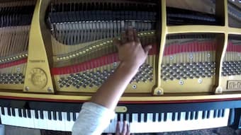 Playing inside the piano