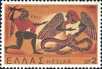 zeus battling typhon