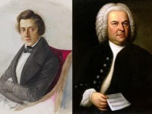 Chopin and Bach Collage