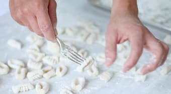 making gnocchi