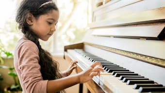 Music lessons encourage self-reliance and organisation, even for young children who are supported by their parents.