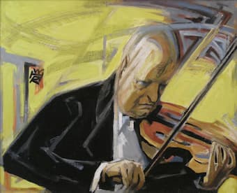 Paul Hindemith with viola