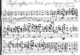 Bach Passacaglia and Fugue C Minor