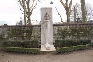Cenotaph of Baudelaire at Montparnasse Cemetery