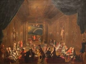 Initiation ceremony in Viennese Masonic Lodge, during reign of Joseph II