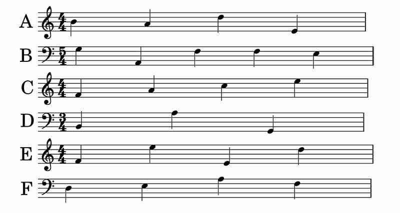 guess the music pieces