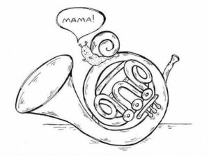 snail and horn music joke
