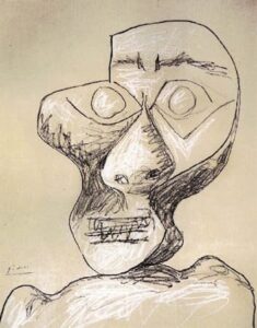 Picasso: Self-Portrait, Age 90 (1972)