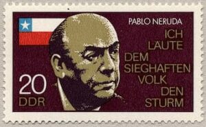 Stamp of Pablo Neruda