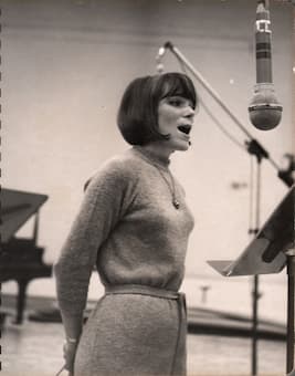 Adrienne Albert during recording