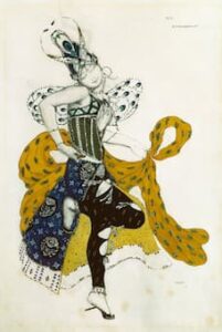 Leon Bakst: Sketch for La Péri’s costume (1911)