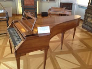 Mozart's piano in his memorial house in Salzburg