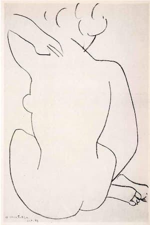 Matisse: Seated Nude Back View (1958)