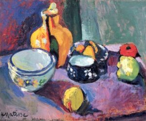 Matisse: Vase with Fruit (1901) (St. Petersburg, Hermitage)