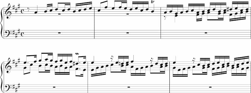 J.S. Bach: Fugue in A major, BWV 950