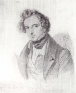Eduard Bendemann: Felix Mendelssohn (1833)