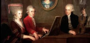 Leopold, Maria-Anna and Wolfgang Amadeus Mozart
