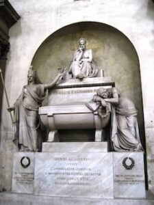 Cenotaph of Dante in Basilica of Santa Croce, Florence