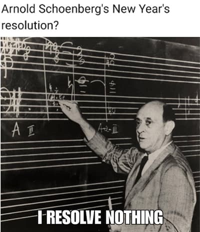 Arnold Schoenberg’s New Year’s Resolution?