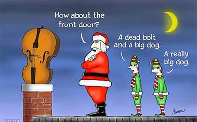 double bass cello christmas joke