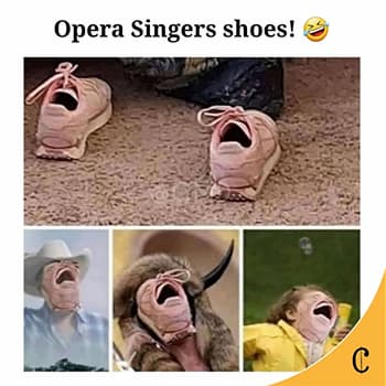 opera singers shoes joke