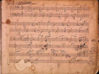 Beethoven's Piano Sonata No. 30 sketch