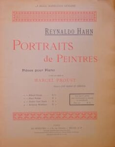 Hahn: Portraits de Peintres (1896) cover