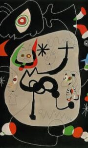 Joan Miró: Dancer Hearing an Organ Playing in a Gothic Cathedral