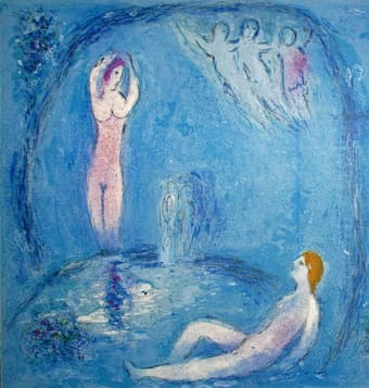 Marc Chagall: Daphnis and Chloe in the Cave of the Nymphs