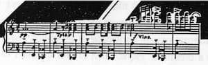 The measures of the concerto by Bloch that provided the layout for the Bloch City
