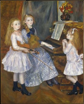 The Daughters of Catulle Mendès and Augusta Holmès by Renoir, 1888