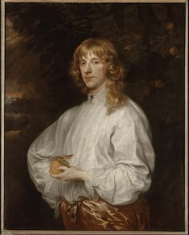 van Dyck: Portrait de James Stuart, duc de Lennox (1612-1655) et premier duc de Richmond (à partir de 1641), avec les attributs de Pâris (ca 1633-1634) (Paris: Musée du Louvre)