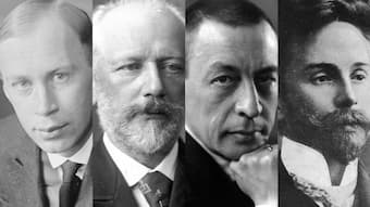 Representatives of Russian composers: Prokofiev,   Tchaikovsky, Stravinsky, and Scriabin