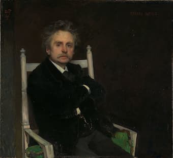 Eilif Peterssen: Portrait of the Composer Edvard Grieg (1891) (Oslo: Nasjonalmuseet)