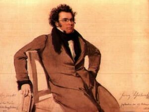 Wilhelm August Rieder: Franz Schubert (1825) (watercolour)