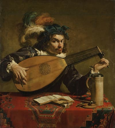 Theodor Rombouts: Lute Player, ca. 1620 (Philadelphia Museum of Art)