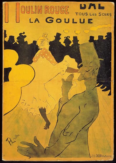 Henri de Toulouse-Lautrec: Moulin Rouge: La Goulue, 1891 (Philadelphia Museum of Art)
