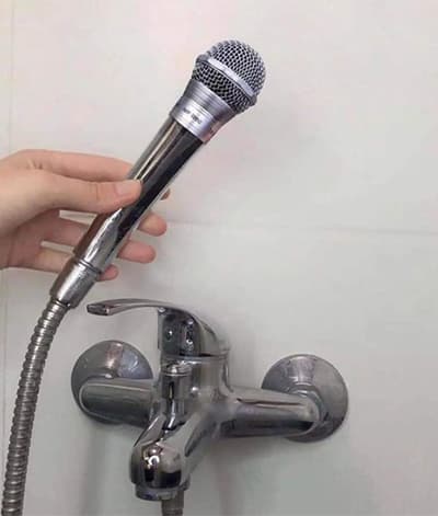 Shower for musicians