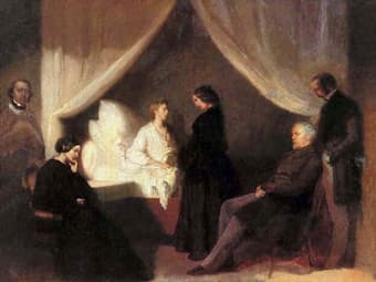 Chopin on his deathbed