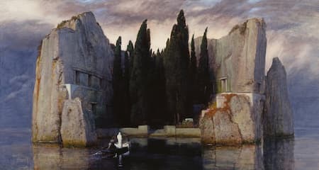 Böcklin: Die Toteninsel (Isle of the Dead) (1880-1886)