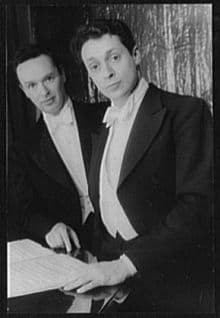 Arthur Gold and Robert Fizdale, 1952