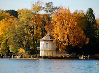 Brahms Pavillon on Lake Starnberg in Tutzing